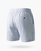Striped Linen Short Aqua