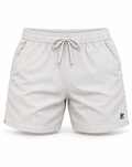 Striped Linen Short Grey