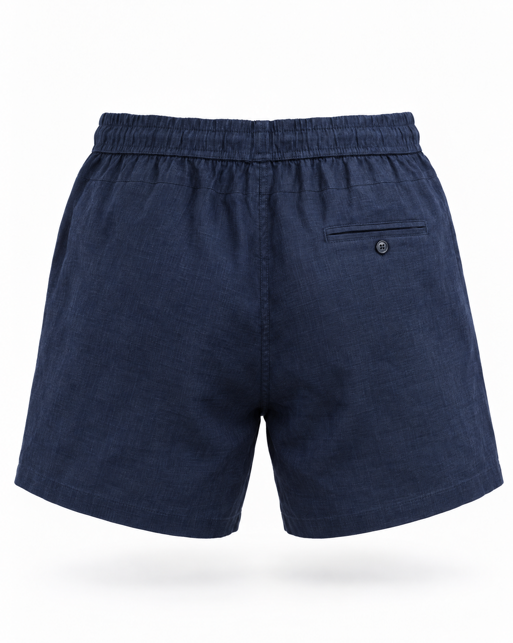 Navy Linen Shorts