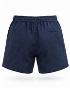 Navy Linen Shorts