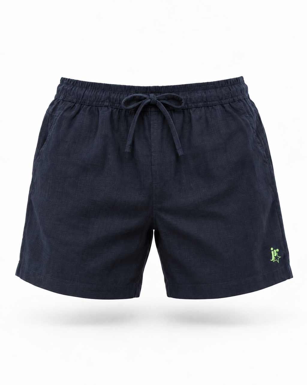 Navy Linen Shorts