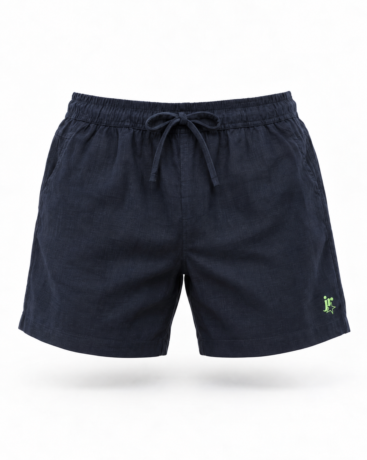 Navy Linen Shorts